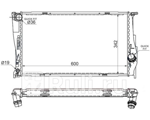 BW0003-05 - Радиатор охлаждения (SAT) BMW E84 (2009-2015)