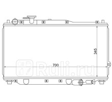 SG-KI0001-MT - Радиатор охлаждения (SAT) Kia Shuma (1996-2001)