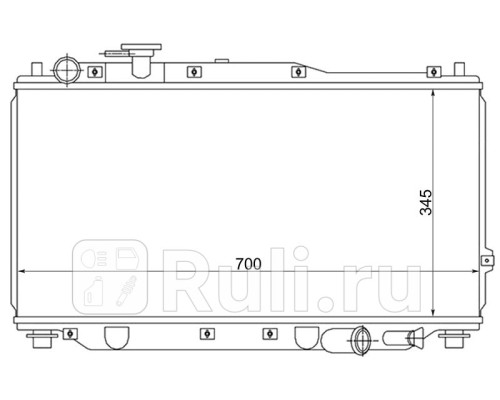SG-KI0001-MT - Радиатор охлаждения (SAT) Kia Shuma (1996-2001)
