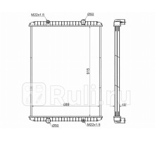 RN0011-1 - Радиатор охлаждения (SAT) Renault Premium (1996-2000)