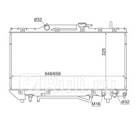 TY0002-ST190-1.8 - Радиатор охлаждения (SAT) Toyota Carina 190 (1992-1996)