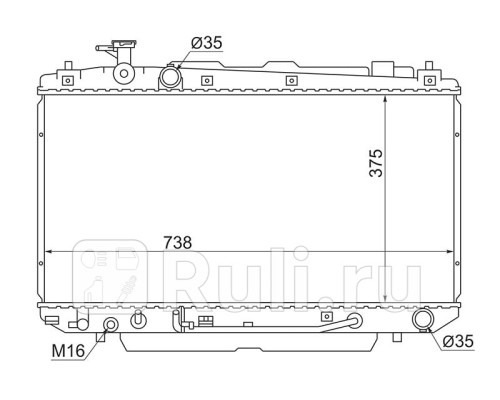 TY0004-ZCA20 - Радиатор охлаждения (SAT) Toyota Rav4 (2000-2006)