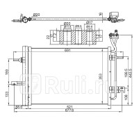 ST-OP09-394-0 - Радиатор кондиционера (SAT) Opel Meriva A (2003-2010)
