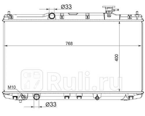 HD0003-CR - Радиатор охлаждения (SAT) Honda Accord 9 (2012-2018)