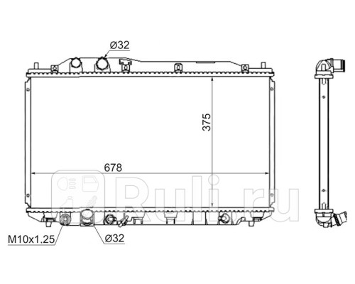 DRM40029 - Радиатор охлаждения (DENSO) Honda Civic 4D (2005-2011)