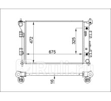 ST-10-0017 - Радиатор охлаждения (SAT) Kia K5 (2020-2021)