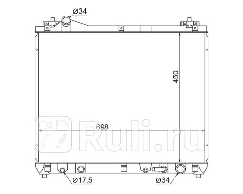 SK0006-H27A - Радиатор охлаждения (SAT) Suzuki Grand Vitara (2005-2015)