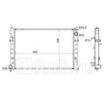 MZ0007-2R - Радиатор охлаждения (SAT) Mazda MPV (1999-2003)