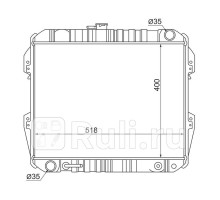 TY0013 - Радиатор охлаждения (SAT) Toyota 4Runner 130 (1992-1995)