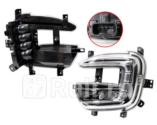 ST-551-20U2L - Светодиодная противотуманная фара левая (SAT) Renault Kaptur (2016-2021)