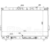 HY0015 - Радиатор охлаждения (SAT) Hyundai Trajet (1999-2008)