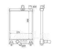 TY0010-KDH200S - Радиатор охлаждения (SAT) Toyota Hiace (2004-2010)