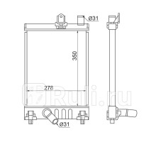 TY0010-KDH200S - Радиатор охлаждения (SAT) Toyota Hiace (2004-2010)