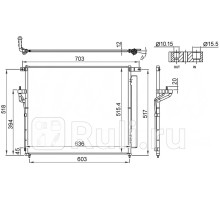 ST-MZ11-394-0 - Радиатор кондиционера (SAT) Ford Ranger (2011-2015)