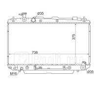 TY0004-ACA20 - Радиатор охлаждения (SAT) Toyota Rav4 (2000-2006)