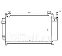 ST-MZ60-394-0 - Радиатор кондиционера (SAT) Mazda CX-7 ER2 (2009-2012)