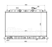 KI0004-05MT - Радиатор охлаждения (SAT) Kia Rio 2 (2005-2011)