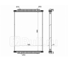 RN0011-2 - Радиатор охлаждения (SAT) Renault Premium (2000-2005)
