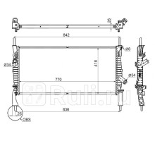 SG-FD0006-06-1 - Радиатор охлаждения (SAT) Ford Transit 6 (2006-2013)