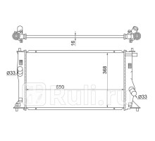 MZ0001-CP - Радиатор охлаждения (SAT) Mazda 5 CR (2005-2010)