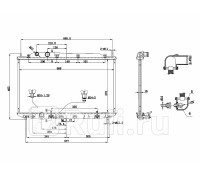 HD0002-FD - Радиатор охлаждения (SAT) Honda Civic 4D (2005-2011)