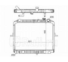 KI0007 - Радиатор охлаждения (SAT) Kia Bongo PU (2004-2012)