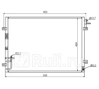 ST-KA55-394-0 - Радиатор кондиционера (SAT) Kia Sorento 1 (2002-2009)