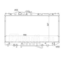 TY0002-ST170 - Радиатор охлаждения (SAT) Toyota Carina 2 левый руль (1988-1992)
