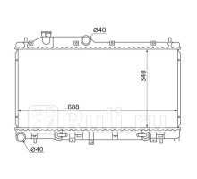 SB0005-BL - Радиатор охлаждения (SAT) Subaru Legacy BL/BP (2003-2009)