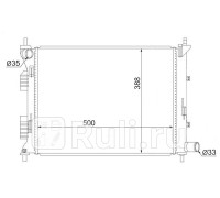 SG-HY0016-MT-R - Радиатор охлаждения (SAT) Kia Rio 3 (2011-2015)