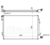 VW0004-D - Радиатор охлаждения (SAT) Volkswagen Caddy (2004-2010)