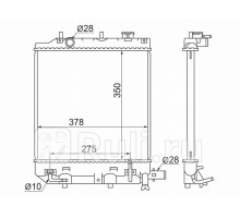 MZ0004-1 - Радиатор охлаждения (SAT) Mazda Demio DW (1999-2003)
