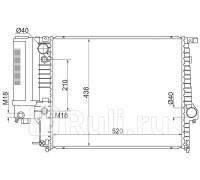 BW0004 - Радиатор охлаждения (SAT) BMW E34 (1988-1996)