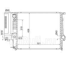 BW0004 - Радиатор охлаждения (SAT) BMW E34 (1988-1996)