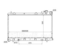 SB0001-99-2R - Радиатор охлаждения (SAT) Subaru Forester SF (1997-2002)