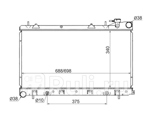 SB0001-99-2R - Радиатор охлаждения (SAT) Subaru Forester SF (1997-2002)