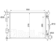 SG-HY00011 - Радиатор охлаждения (SAT) Kia Forte (2013-2018)