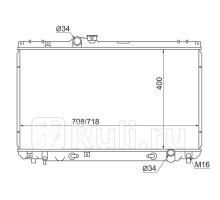 TY0005-100-2R - Радиатор охлаждения (SAT) Toyota Mark2 100 (1996-2002)