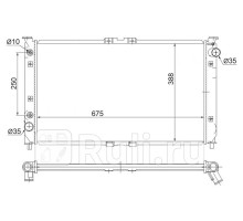 MZ0003-V6 - Радиатор охлаждения (SAT) Mazda Millenia (1994-2000)