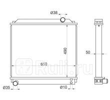 TY0060-2 - Радиатор охлаждения (SAT) Toyota Dyna (1995-1999)