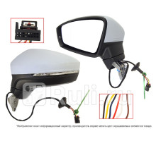 ST-VW71-940-2 - Зеркало левое (SAT) Volkswagen Tiguan (2016-2021)