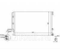 ST-VL07-394-0 - Радиатор кондиционера (SAT) Volvo S40 (2004-2007)