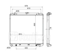 NS0012-2.5 - Радиатор охлаждения (SAT) Nissan Navara (2004-2015)