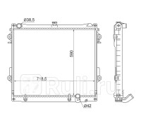 TY0009-200 - Радиатор охлаждения (SAT) Lexus LX 570 (2007-2012)