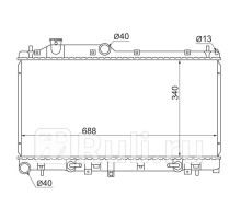 SB0005-BLT - Радиатор охлаждения (SAT) Subaru Legacy BL/BP (2003-2009)