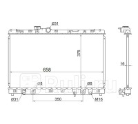 TY00055-SXE - Радиатор охлаждения (SAT) Toyota Altezza (1998-2005)