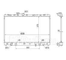 TY00055-SXE - Радиатор охлаждения (SAT) Toyota Altezza (1998-2005)