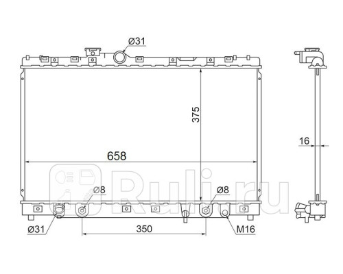 TY00055-SXE - Радиатор охлаждения (SAT) Toyota Altezza (1998-2005)