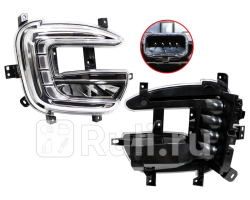 ST-551-20U2R - Светодиодная противотуманная фара правая (SAT) Renault Kaptur (2016-2021)