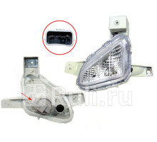 ST-321-2018R - Противотуманная фара правая (SAT) Hyundai Sonata 7 (2017-2019)